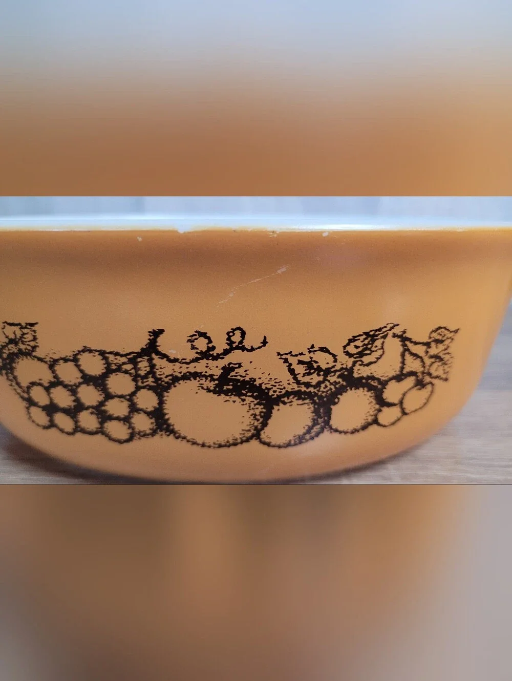 Pyrex 70s Old Orchard Oval Casserole Vintage